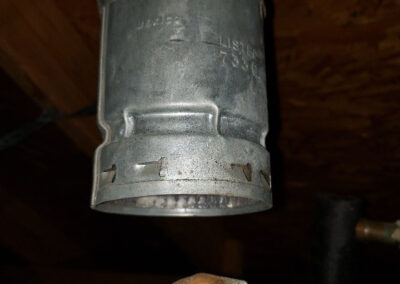 photo of gas vent repair
