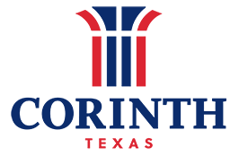 Graphic logo for the city of Corinth Texas