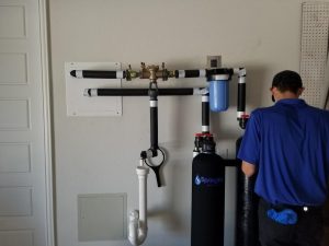 Trident Plumbing installs a water filtration System